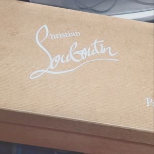 Christian Louboutin red botton heels